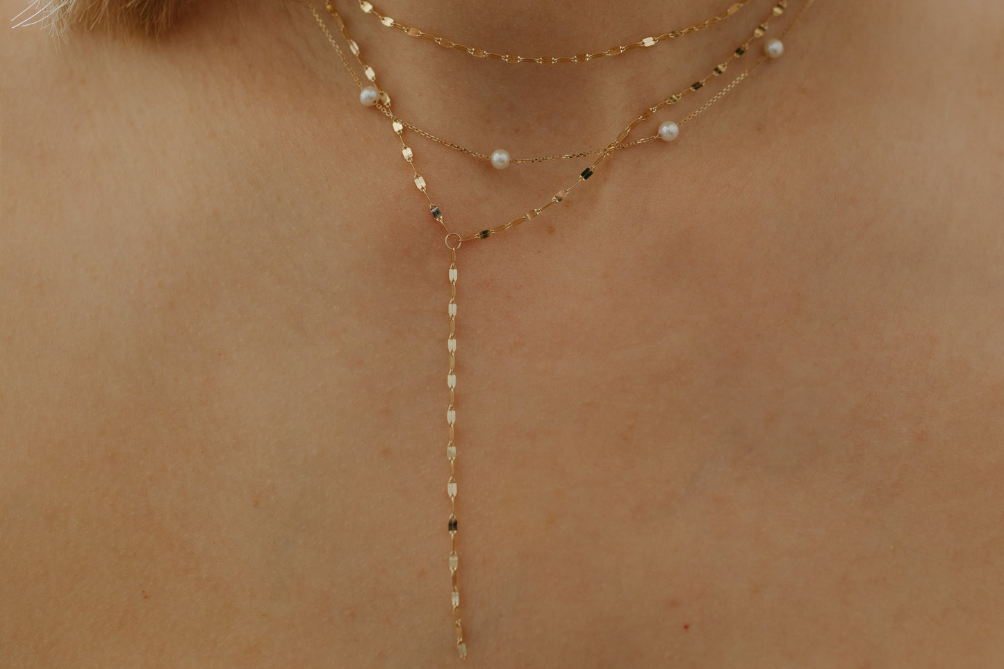 Fancy Buckle Lariat Chain