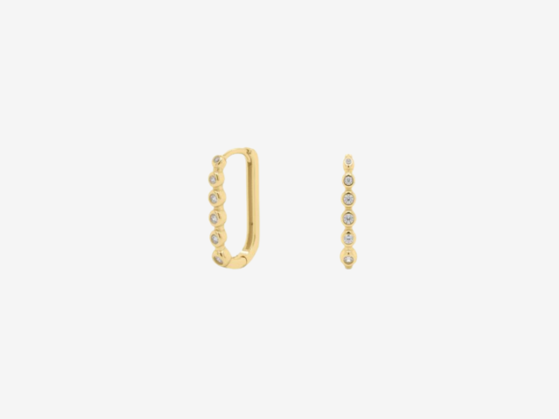 Bezel Dot Earrings
