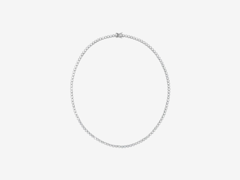 Bezel Tennis Necklace