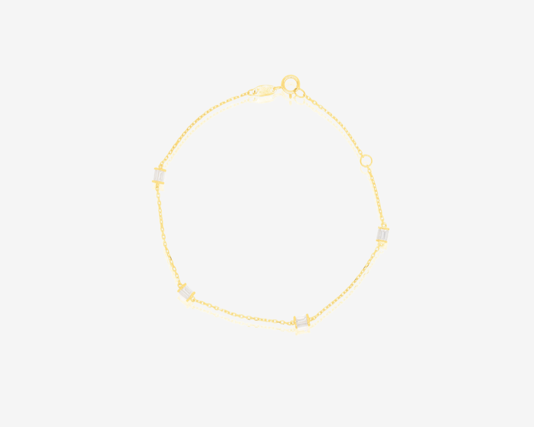 Baguette Station Bracelet