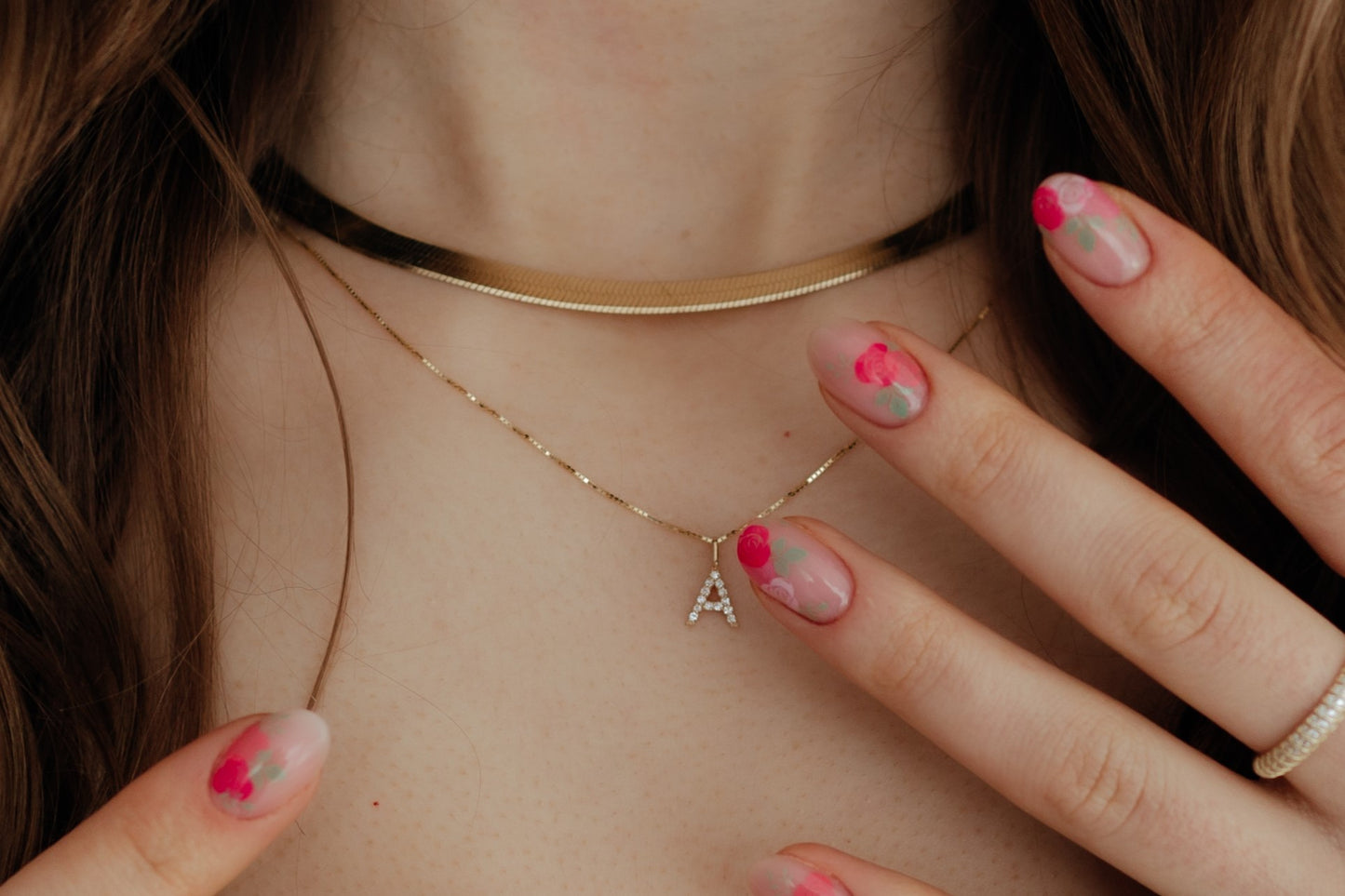 Diamond Letter Pendant