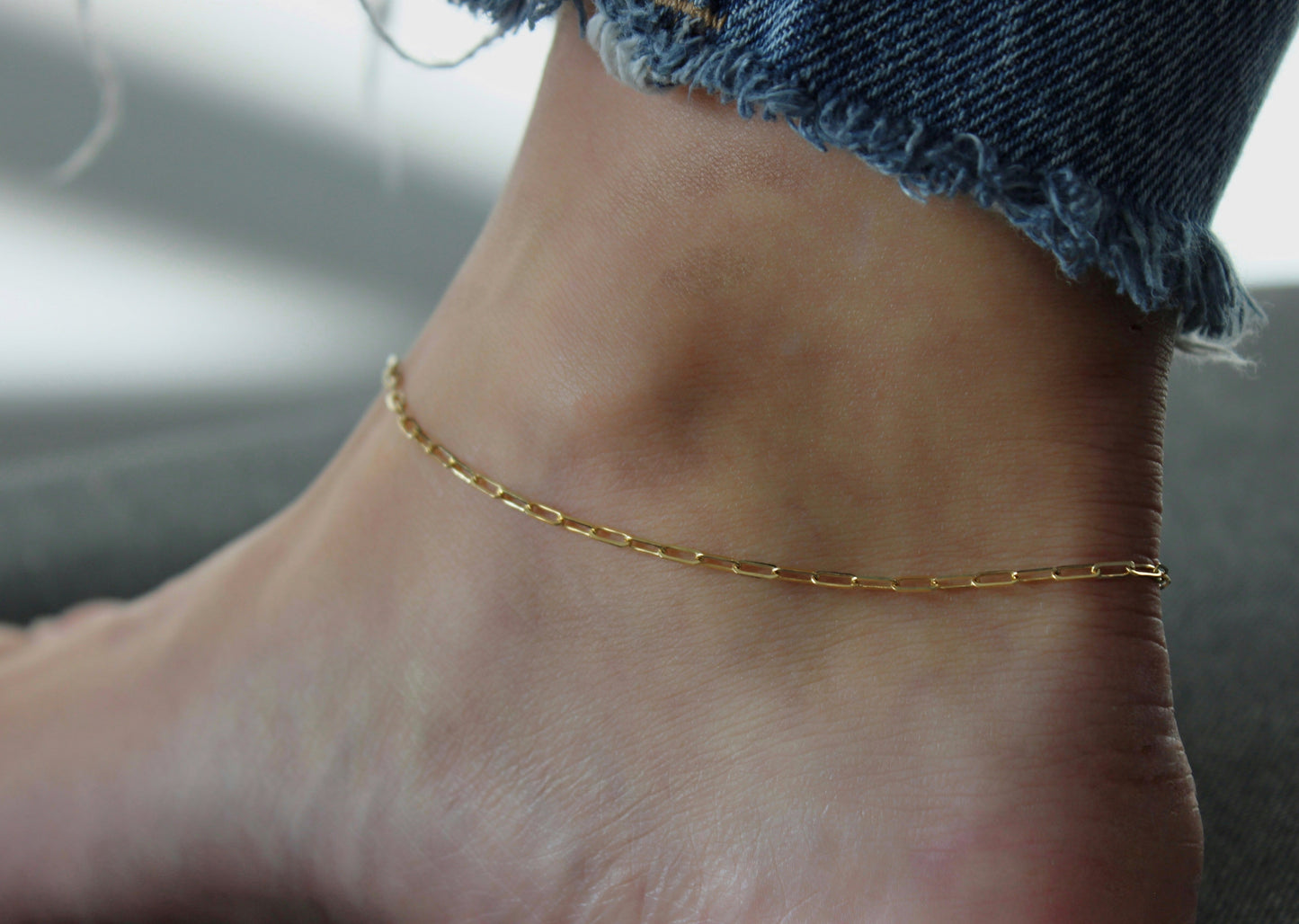 Paperclip Anklet
