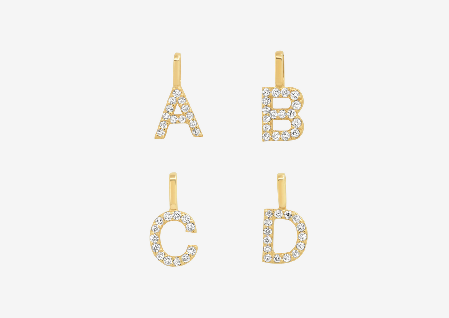 Diamond Letter Pendant