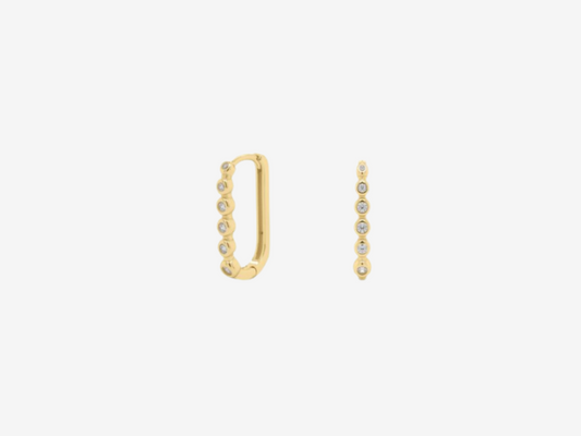 Bezel Dot Earrings