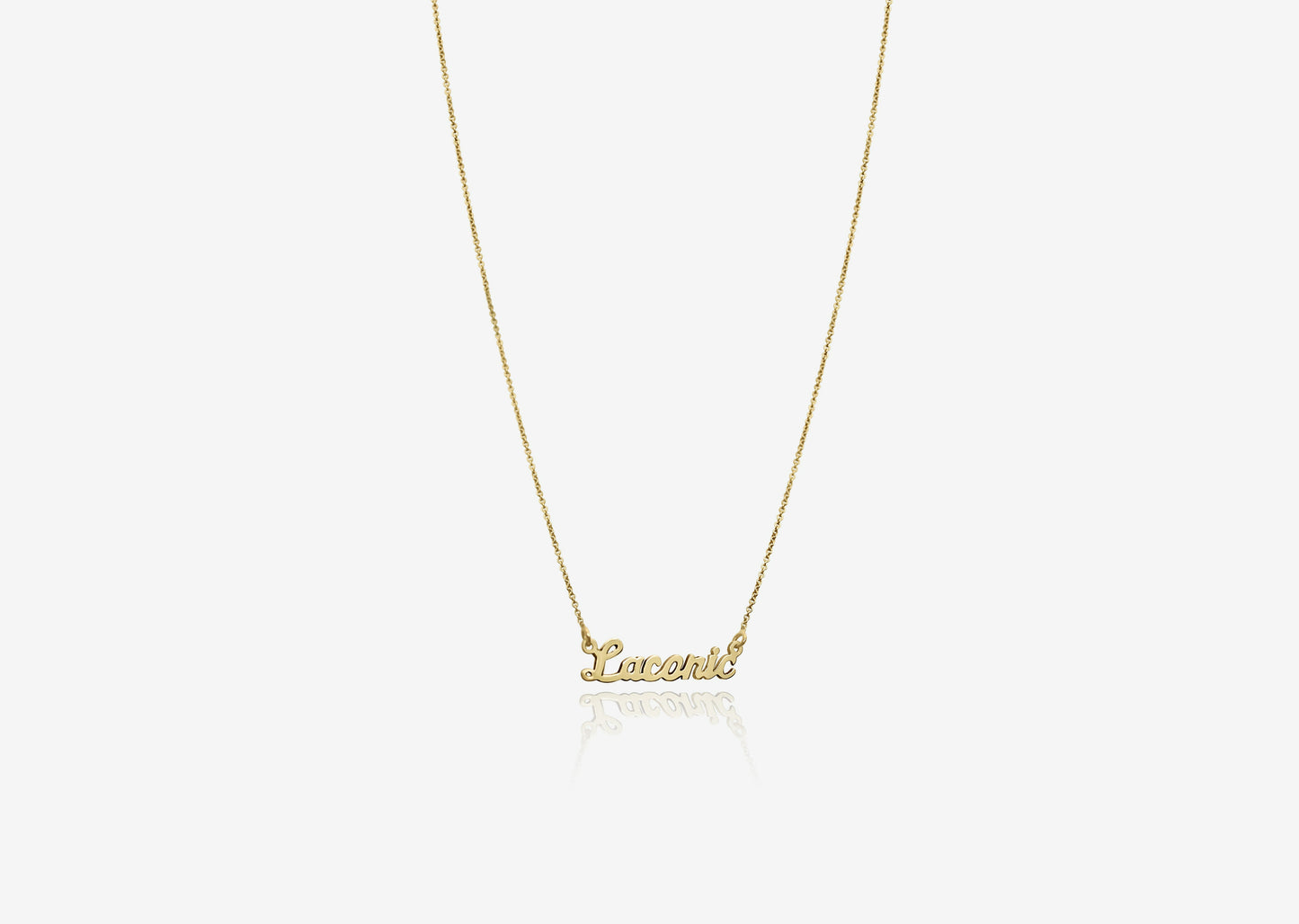 Say My Name Necklace - Gold Vermeil
